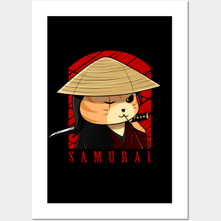 Cat Samurai Posters and Art